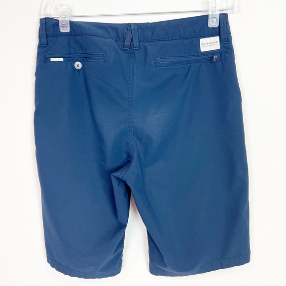 QUIKSILVER NAVY  BLUE AMPHIBIAN FLAT FRONT SHORTS MENS SZ 29 - Picture 7 of 8